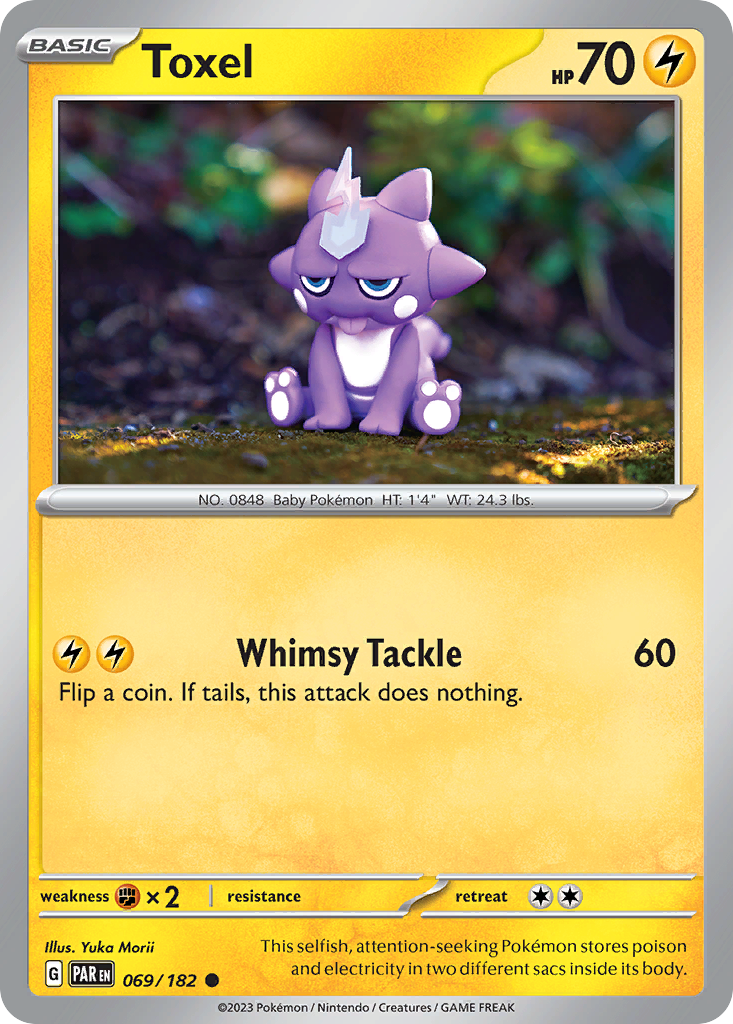 Mimikyu VMAX Pokémon-kaart met dynamische kleurrijke achtergrond.