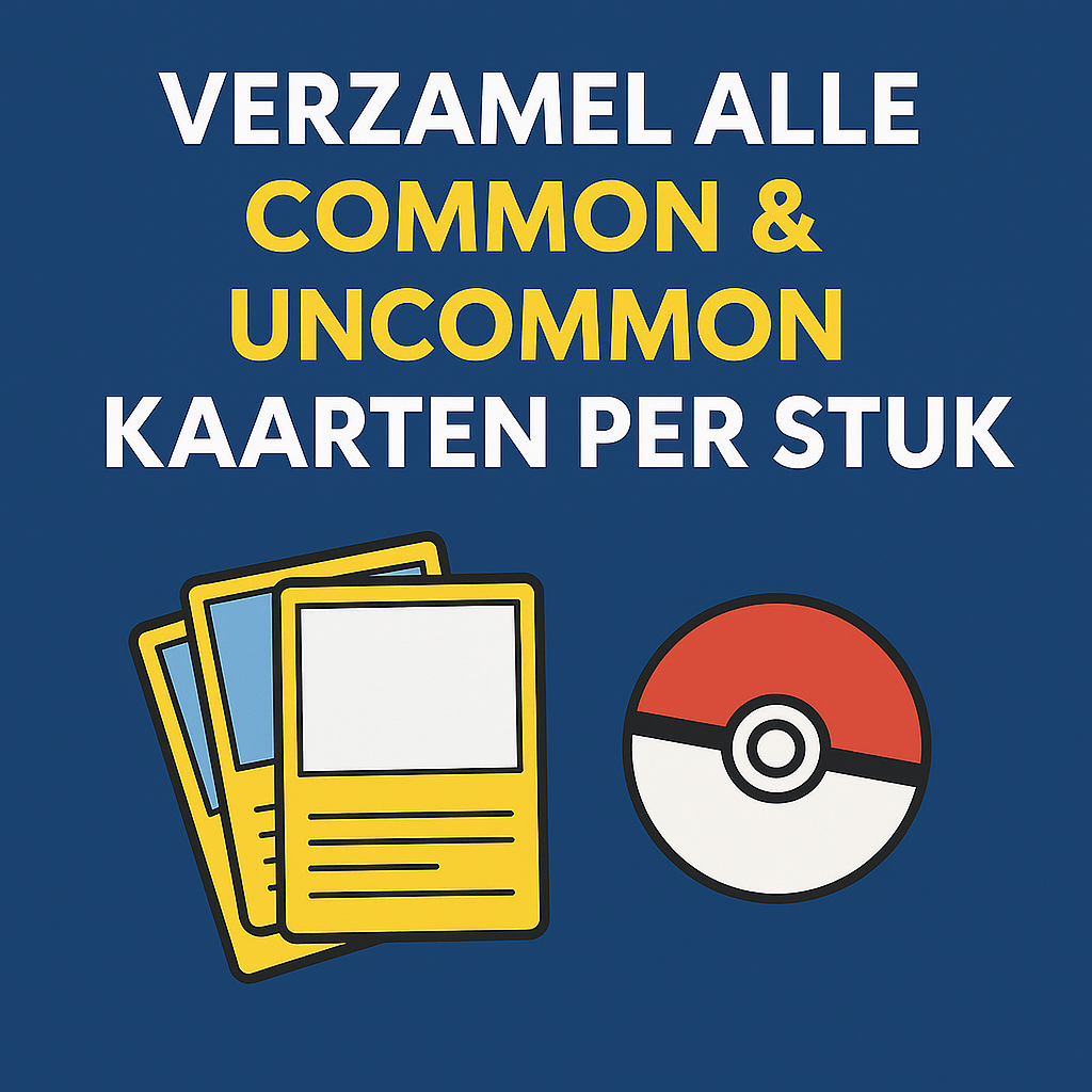 Common en Uncommon Pokémon kaarten kopen? Zo verzamel je slim je volledige masterset
